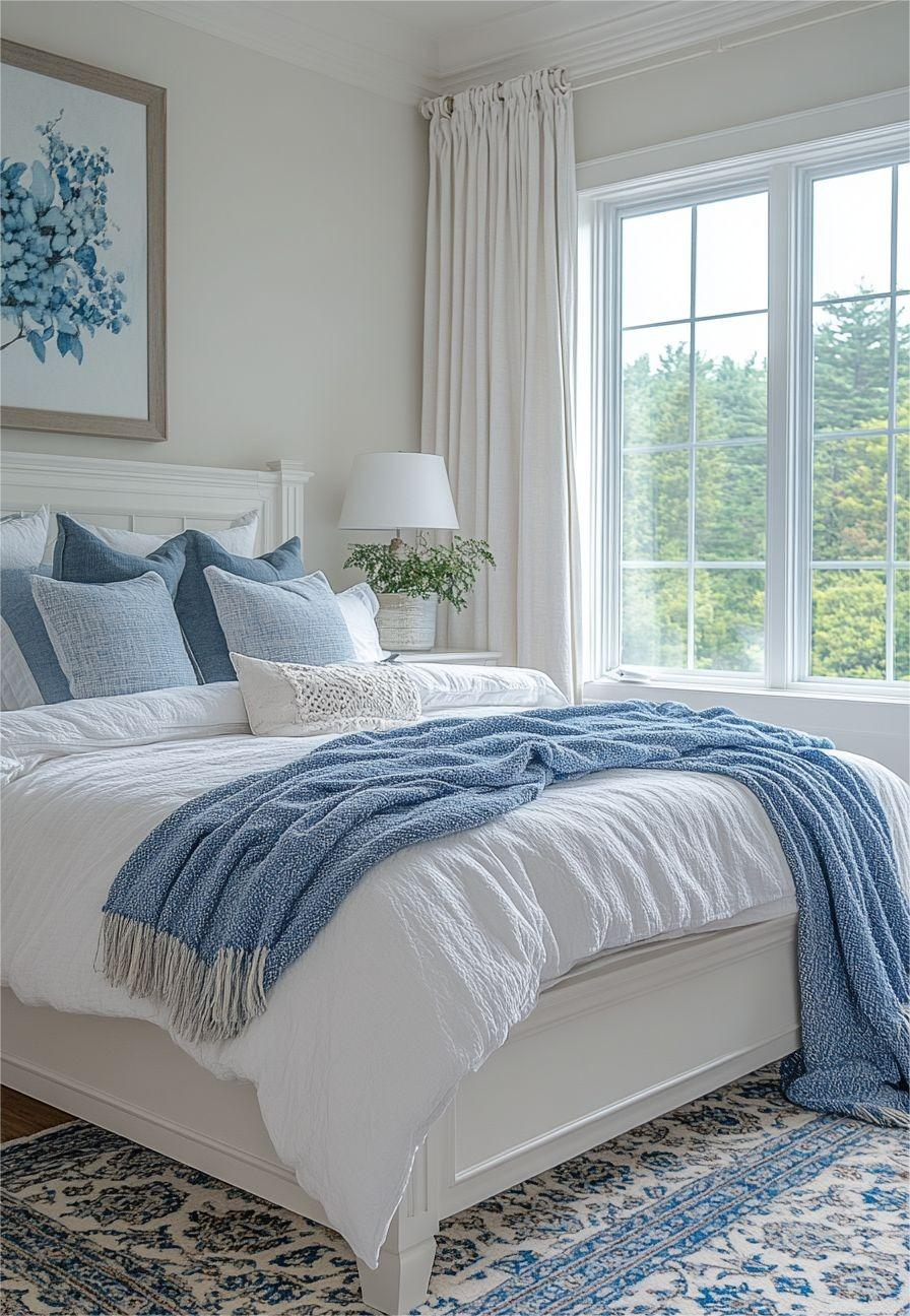 Sky Blue & Cloud White – Fresh, Airy, and Peaceful