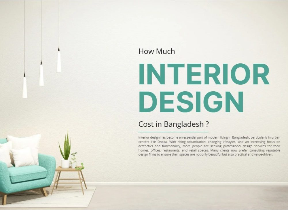 How much does interior design cost in Bangladesh?