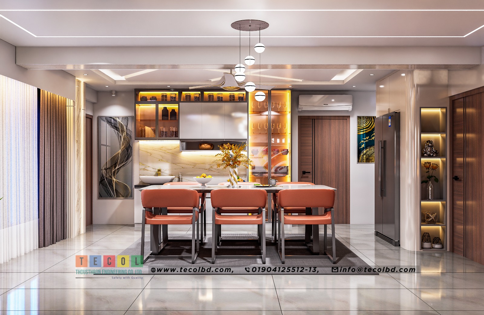 Bashandhara project DIning area