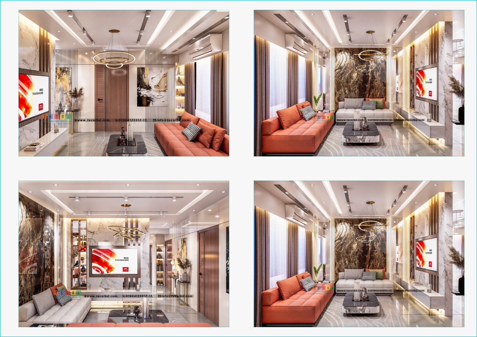 A Contemporary Living Room Designed for Comfort & Visual Depth