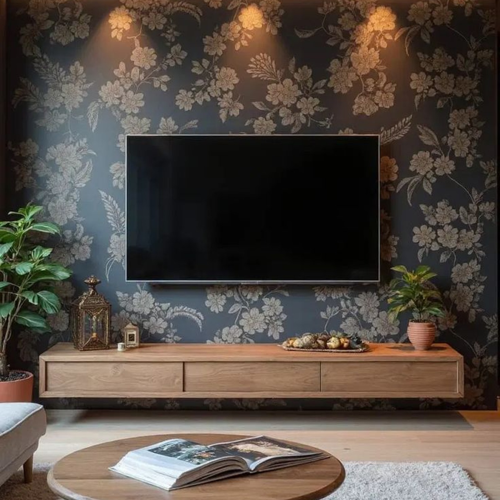 Wallpaper or Artistic Background TV Wall