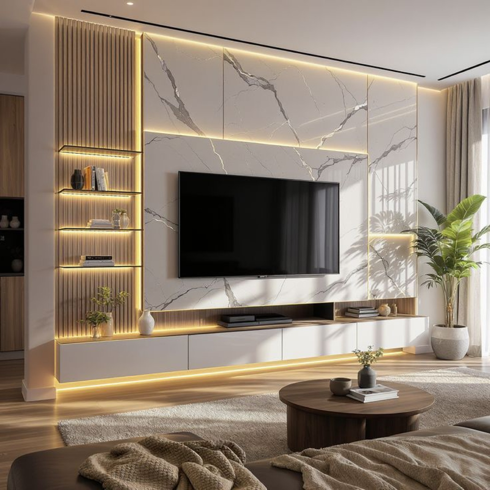 Marble  Feature Wall