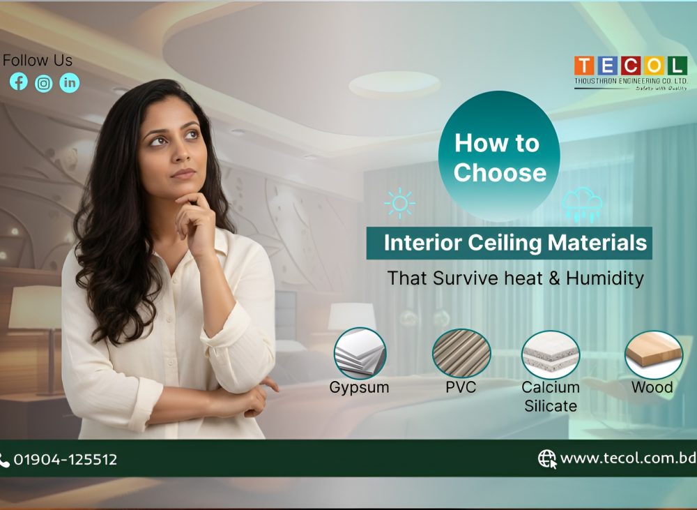 How to Choose Interior Ceiling Materials That Survive Heat and Humidity