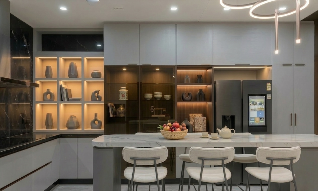 wide use of plywood in interior design